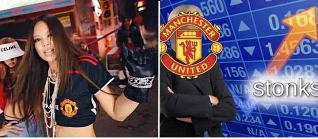 Netizens teased that MU was "saved" after Jennie wore a shirt with this club's logo (Image: Twitter)