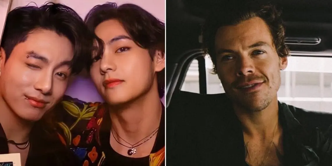 BTS’s V, RM, Jungkook, And Suga Finally Meet Harry Styles, And The Photo Showcases The Members’ Different Personalities