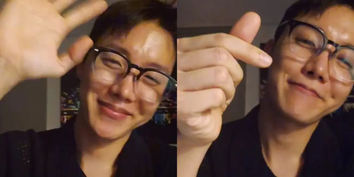 BTS's J-Hope logs onto Weverse live for the last time before his military enlistment