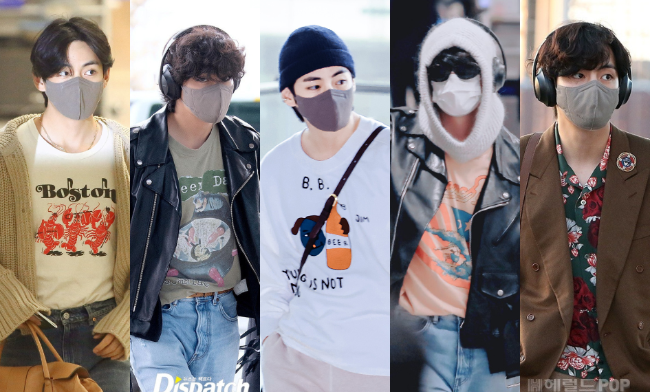 Japanese Fashion Magazine '25ans' selects BTS's V (Kim Taehyung) as the Top Airport Fashion Icon Among Korean Celebrities