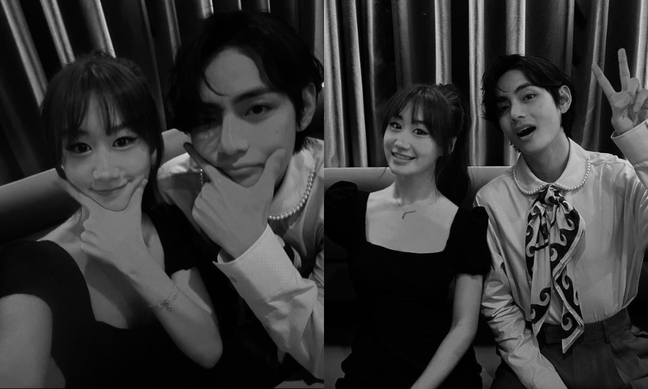 BTS's V (Kim Taehyung) is Adorable in New Photos with Duet Partner Minna Seo from "Le Jazz de V" Performance