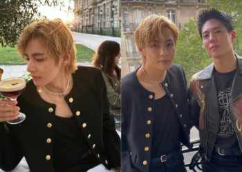 BTS's V (Kim Taehyung) radiates a carefree vibe in new updates from Paris with Park Bo Gum