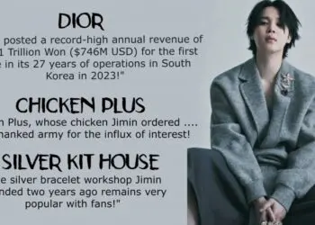 Dior reports record high annual revenue in South Korea for 2023 thanks to Jimin's impact