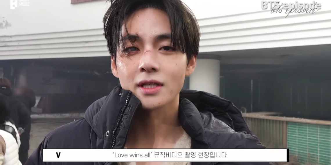 BTS’s V takes fans behind the scenes of IU’s "Love Wins All" music video filming