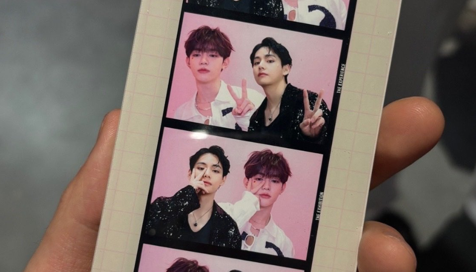 K-netizens react to ZEROBASEONE Zhang Hao's photobooth pics with BTS's V (Kim Taehyung)