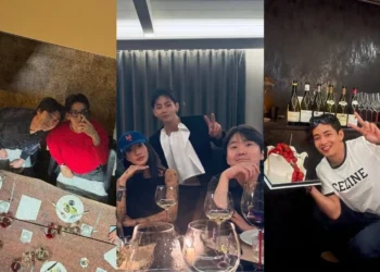 BTS's V (Kim Taehyung) drops photos from his military discharge party